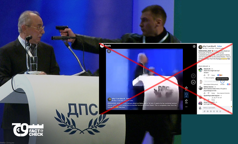 Viral footage does not show Israeli prime minister being attacked in Tel Aviv